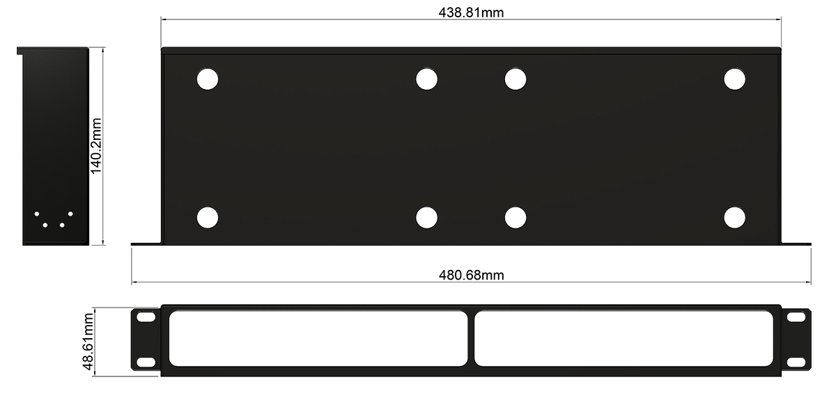 AKCP - DR1U - Double Rack Mount Kit
